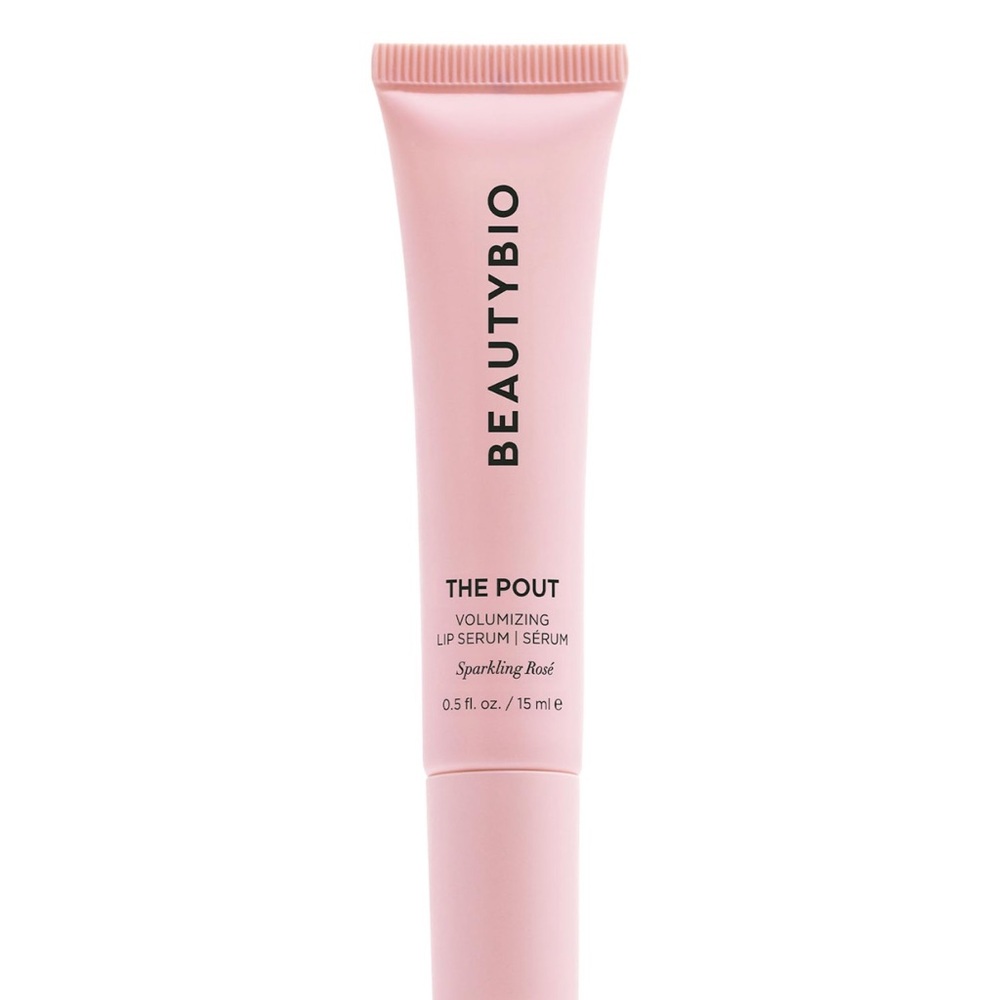 BeautyBio THE POUT Sparkling Rose Hyaluronic Acid Collagen Lip Treatment